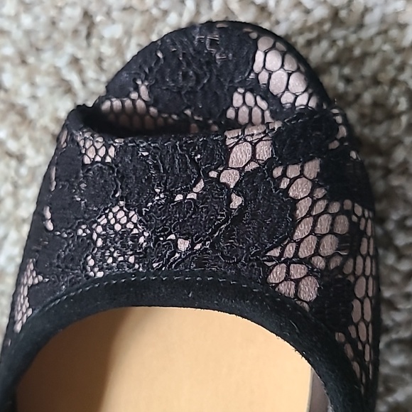 Via Spiga Italian high heels black lace - Picture 5 of 10